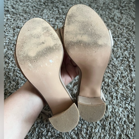 STEVE MADDEN “Carrson” ankle strap block heel sandals, Size 6.5M, Blush nude - Picture 5 of 6